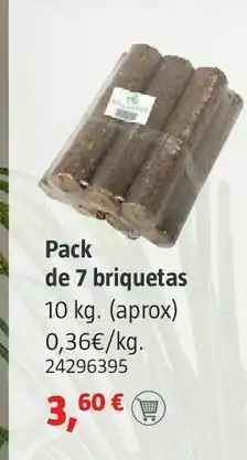 Bauhaus Pack de 7 briquetas oferta