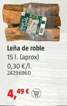 Bauhaus Leña de roble oferta