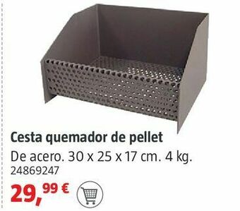 Bauhaus Cesta quemador de pellet oferta