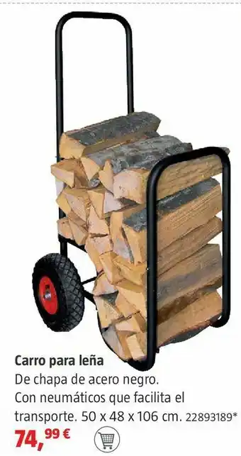 Bauhaus Carro para leña oferta
