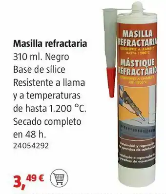 Bauhaus Masilla refractaria oferta