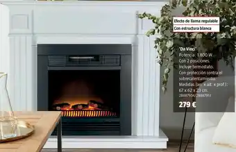 Bauhaus Chimenea eléctrica da vinci oferta