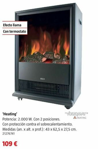 Bauhaus Chimenea eléctrica oferta