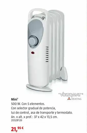 Bauhaus Radiador de aceite mini oferta