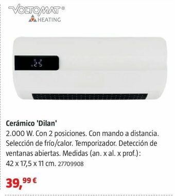 Bauhaus Calefactor de pared oferta