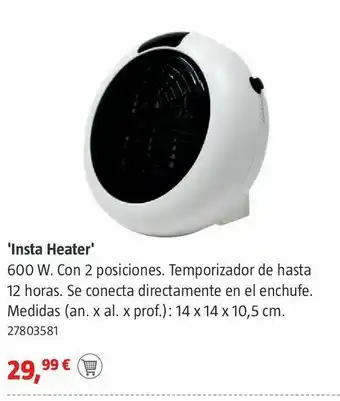 Bauhaus Calefactor eléctrico oferta