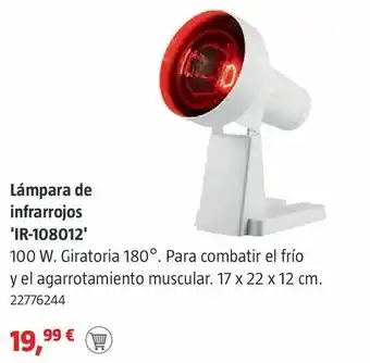 Bauhaus Lámpara de infrarrojos oferta