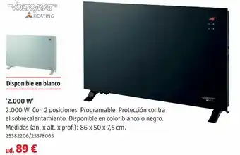 Bauhaus Convector cristal negro oferta