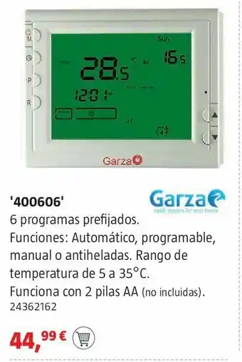 Bauhaus Cronotermostato digital garza oferta