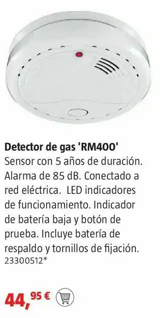 Bauhaus Detector de gas oferta