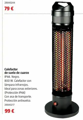 Bauhaus Calefactor de suelo de cuarzo oferta