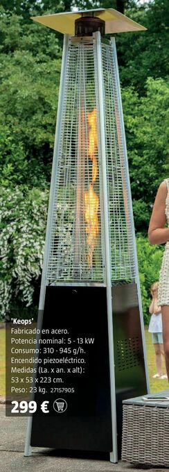 Bauhaus Estufa exterior oferta