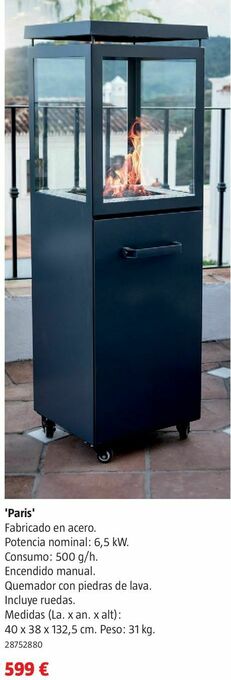 Bauhaus Estufa exterior oferta
