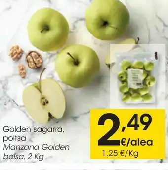 Eroski Manzana golden bolsa 2 kg oferta