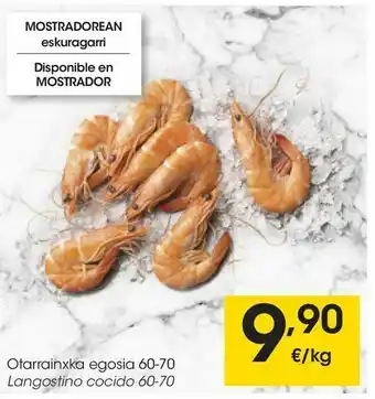 Eroski Langostino cocido 60-70 oferta