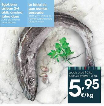 Eroski Merluza entera 1-2 kg oferta