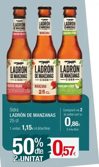 Condis Sidra LADRÓN DE MANZANAS 25 cl oferta