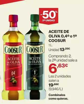 Supercor ACEITE DE OLIVA 0,4° 01° COOSUR oferta