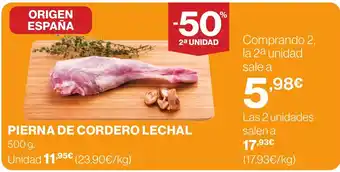 Supercor PIERNA DE CORDERO LECHAL oferta