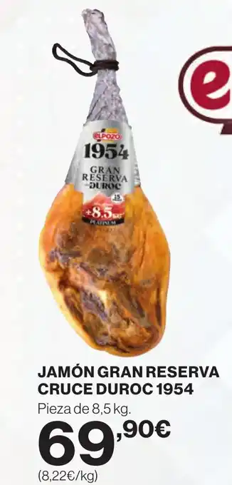 Supercor JAMÓN GRAN RESERVA CRUCE DUROC 1954 oferta