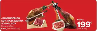 Supercor JAMÓN IBÉRICO 50% RAZA IBÉRICA SOTOALBOS oferta