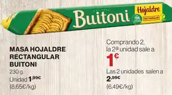 Supercor MASA HOJALDRE RECTANGULAR BUITONI oferta