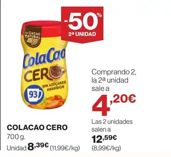 Supercor COLACAO CERO 700 g oferta