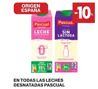 Supercor EN TODAS LAS LECHES DESNATADAS PASCUAL oferta