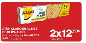 Supercor ATÚN CLARO EN ACEITE DE OLIVA ALBO oferta