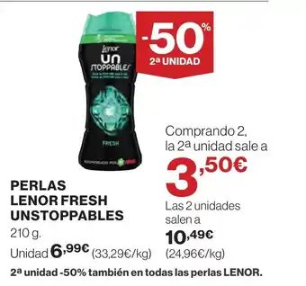 Supercor PERLAS LENOR FRESH UNSTOPPABLES oferta