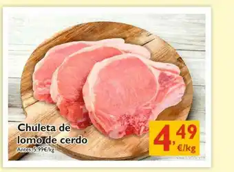 Supermercados La Despensa Chuleta De Lomo De Cerdo oferta