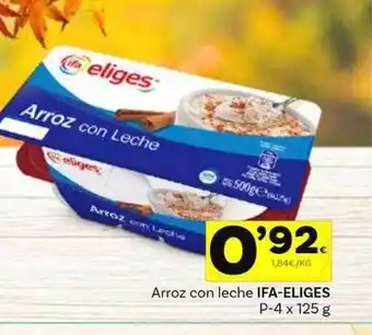 Supermercados Dani Arroz Con Leche Ifa-eliges P-4 x 125g oferta