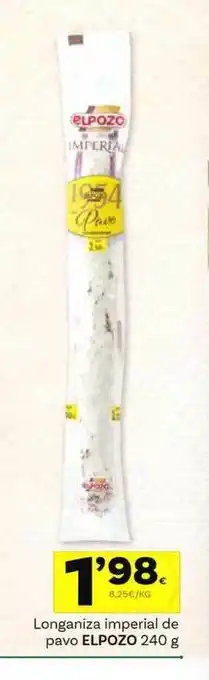 Supermercados Dani Longaniza Imperial De Pavo Elpozo 240g oferta