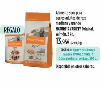 El Corte Inglés Alimento Seco Para Perros Adultos De Raza Mediana Y Grande Narute's Variety Original Salmón oferta