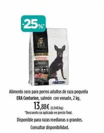 El Corte Inglés Alimento Seco Para Perros Adultos De Raza Pequeña Era Centurion Salmón Con Venado oferta