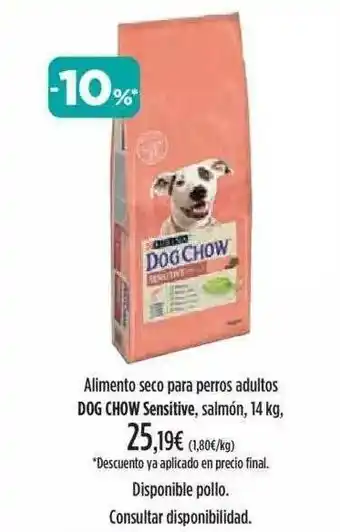 El Corte Inglés Alimento Seco Para Perros Adultos Dog Chow Sensitive Salmón oferta