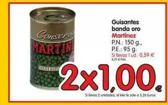 Alimerka Guisantes Banda Oro Martinez 150g oferta