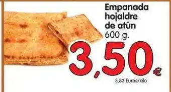 Alimerka Empanada Hojaldre De Atun 600g oferta