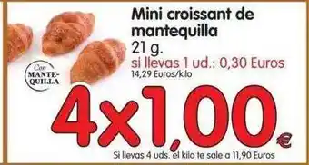 Alimerka Mini Croissant De Mantequilla 21g oferta