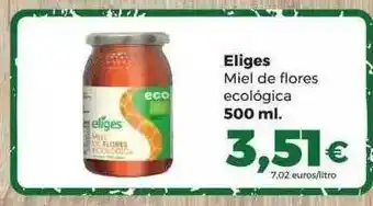 Alimerka Eliges Miel De Flores Ecologica 500ml oferta