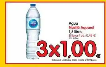 Alimerka Agua Nestlé Aquarel 1,5 litros oferta
