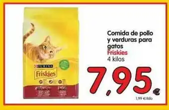 Alimerka Comida De Pollo Y Verduras Para Gatos Friskies 4 kilos oferta