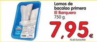 Alimerka Lomos De Bacalao Primera El Barquero 750g oferta