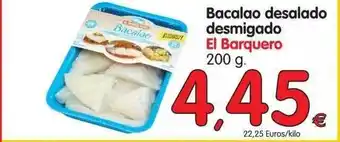 Alimerka Bacalao Desalado Desmigado El Barquero oferta