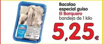 Alimerka Bacalao Especial Guiso El Barquero bandeja de 1 kilo oferta