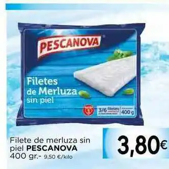 Supermercados Piedra Filete De Merluza Sin Piel Pescanova 400gr oferta