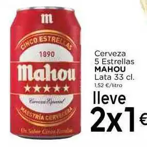 Supermercados Piedra Cerveza 5 Estrellas Mahou 12x33cl oferta