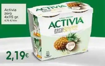 Supermercados Piedra Activia Zero oferta