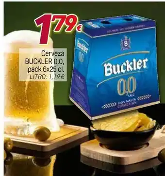 Alsara Supermercados Cerveza Buckler 0.0 6 x 25cl oferta