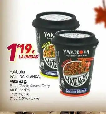 Alsara Supermercados Yakisoba Gallina Blanca Vaso Pollo Classic Carne O Curry oferta